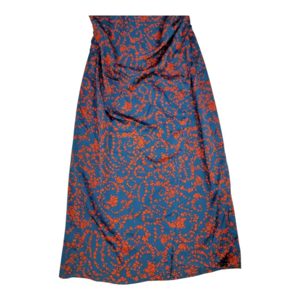 re:named Blue Aden Navy & Red Floral Slip Dress with Adjustable Straps - Picture 8 of 15